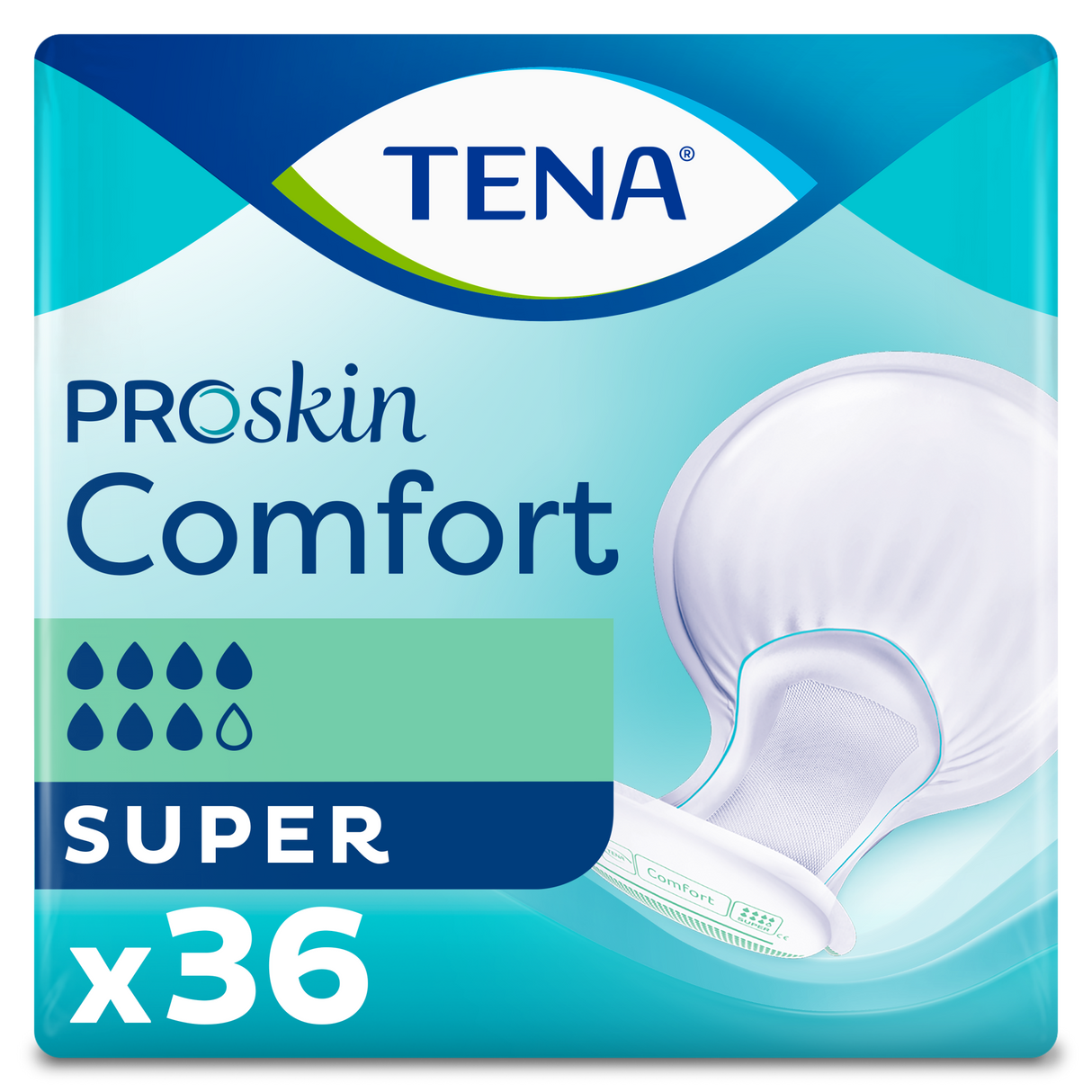 TENA Comfort ProSkin Super - protection anatomique - paquet de 36