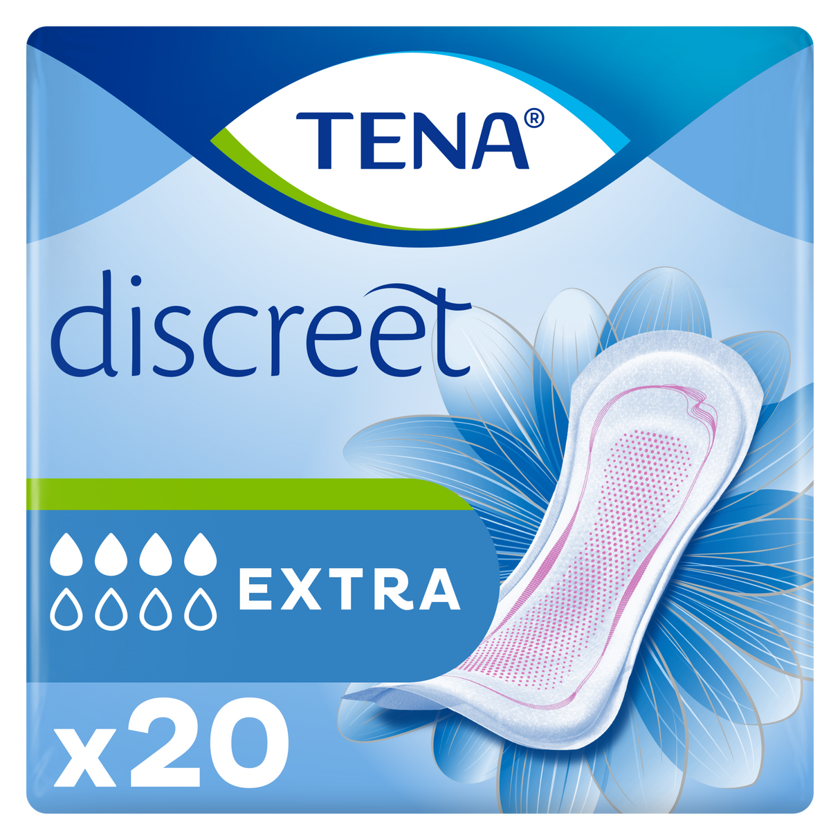 TENA Discreet Lady Extra  - protections femme paquet de 20