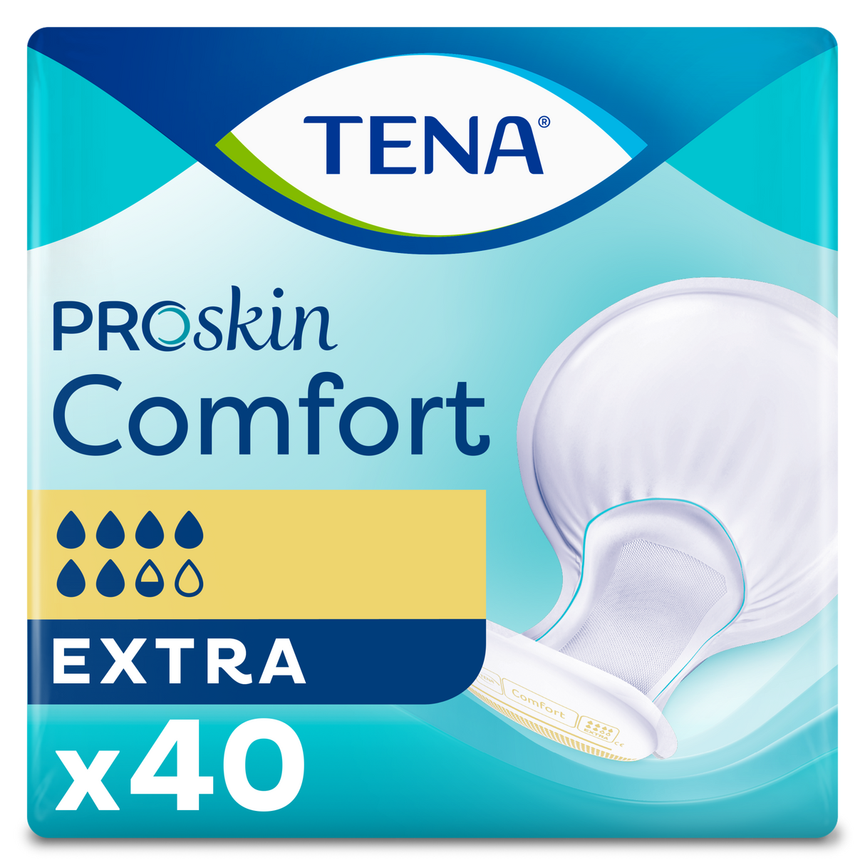 TENA Comfort ProSkin Extra - protections anatomiques - paquet de 40