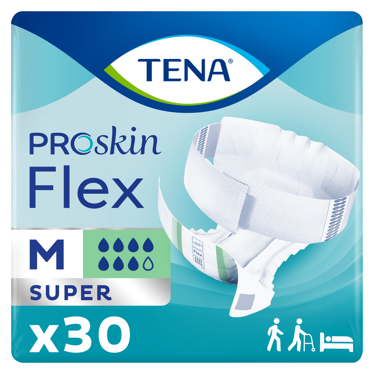 TENA Flex ProSkin Super, paquet de 30