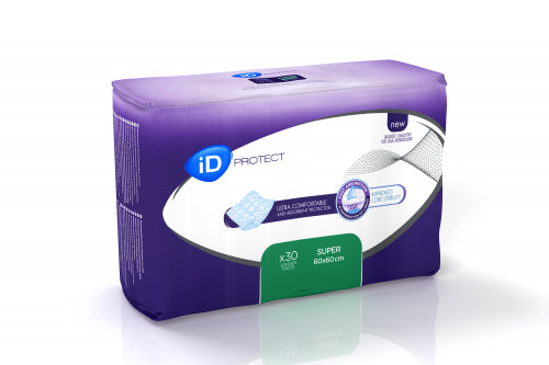 Alèses 60 x 60 cm - marque ID ONTEX - Super - carton de 4 paquets de 30