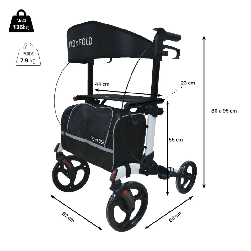 Rollator 4 roues Neo Fold Evolution