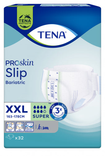 TENA Slip ProSkin Bariatric Super XXL - paquet de 32