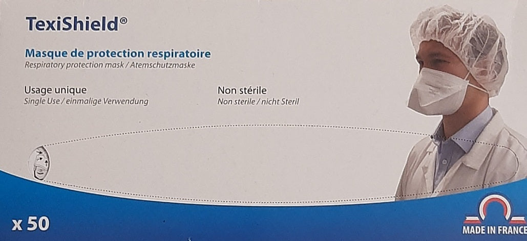 MASQUES FFP2 - FABRICATION FRANCAISE - boite de 50sanitaireDalayrac