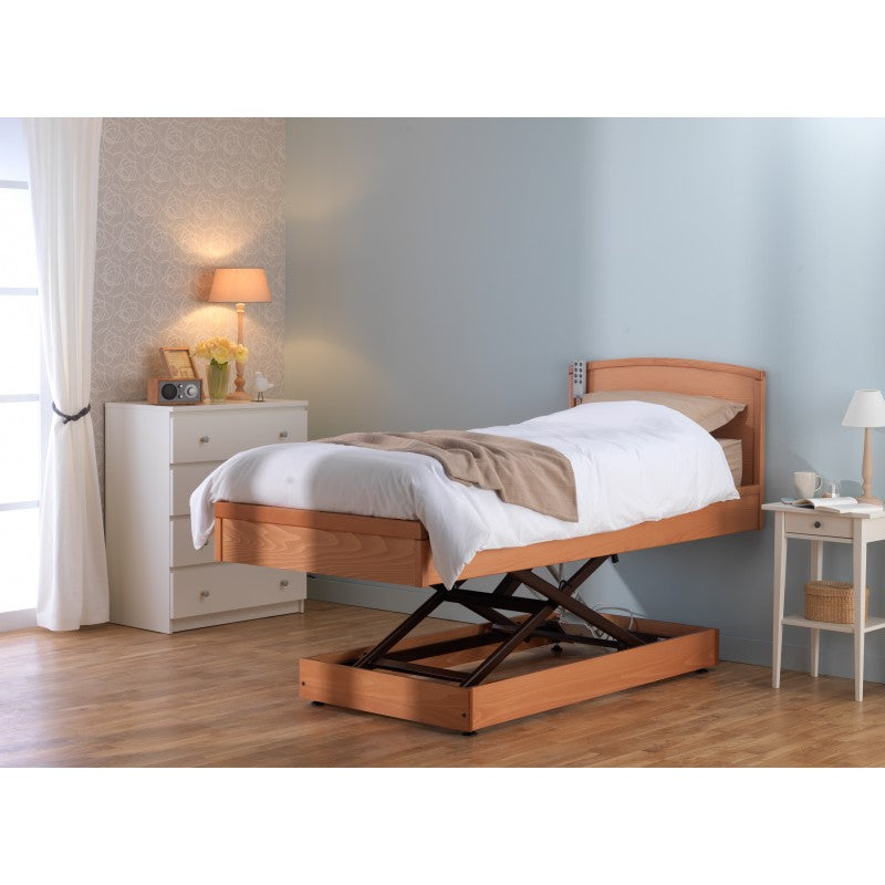 Lit releveur, lit médical Fortissimo-Gamme comfort -Releve Jambe electrique -120cm et potence incluse .lit medicalDalayrac