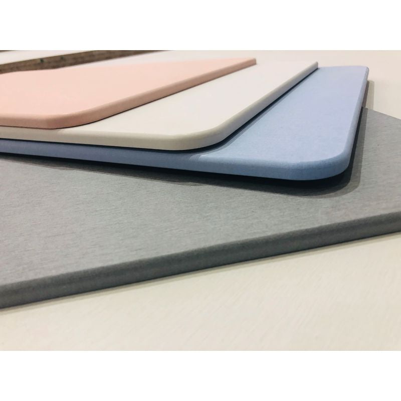 Sortie de Bain Absorbante en Diatomite - Gris Perle