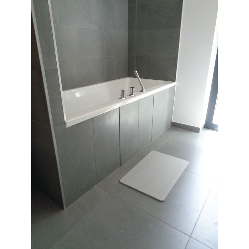 Sortie de Bain Absorbante en Diatomite - Gris Perle