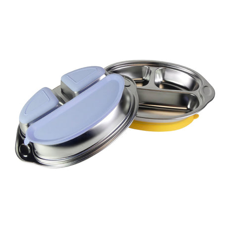 Assiette inox à ventouse