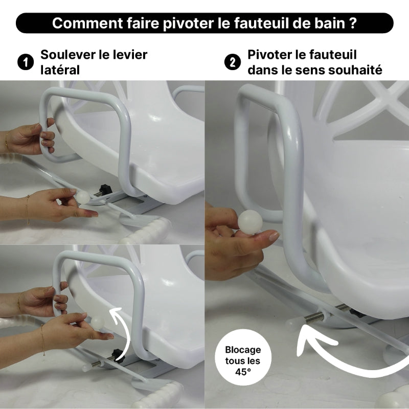 Siège de Bain Pivotant