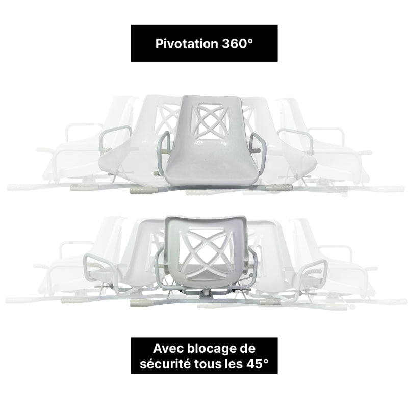 Siège de Bain Pivotant