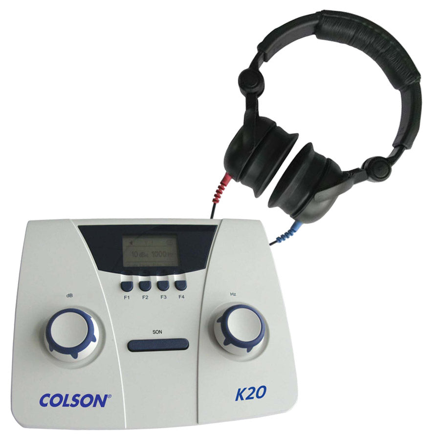 K20 audiometre Colson manuel, casque DD45Dalayrac