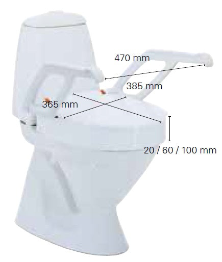 REHAUSSE WC  AQUATEC AT90000 COUVERCLE ACCOUDOIRS 100 MMDalayrac