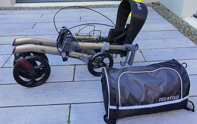 Rollator Neo Fold Evolution champagne ou gris matDalayrac
